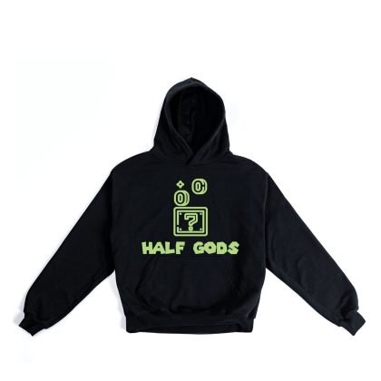 ARCADE GAME FLUO BLACK BOXY HOODIE
