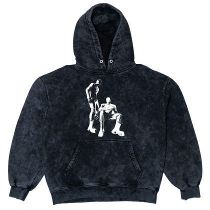 WHERE ARE U BOXY WASHED HOODIE