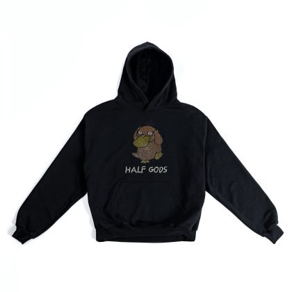 PSY DUCK SIGNATURE BLACK BOXY HOODIE