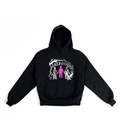 UNIQUE BLACK BOXY HOODIE