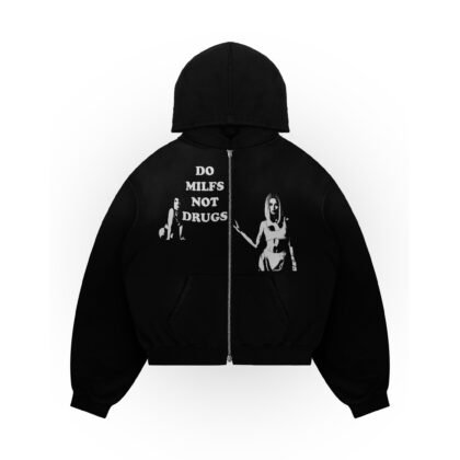 TWO GILRS ZIP BOXY HOODIE